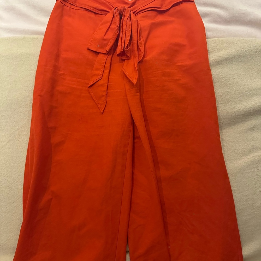 Kate Spade Orange Wide Leg Pants